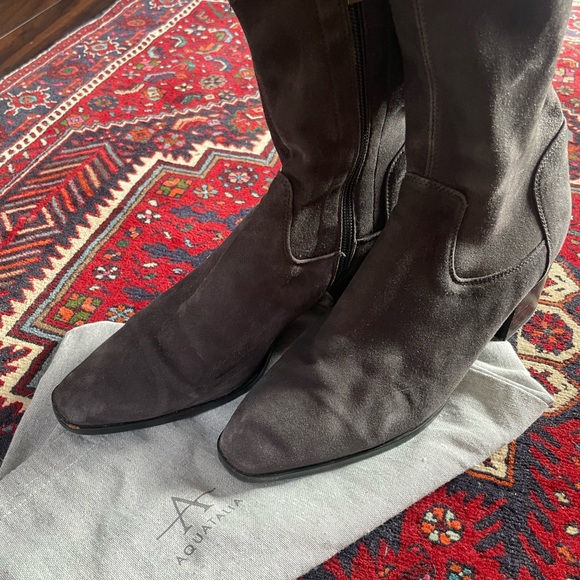 Aquatalia Leather Heeled Boots - Picture 2 of 7